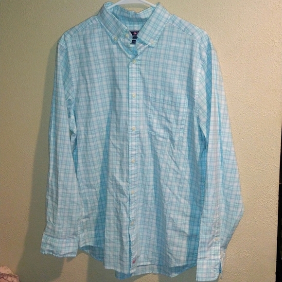 Vineyard Vines Classic Fit Murray Button Up Cotton Pastel Plaid Spring Easter M - Picture 1 of 6
